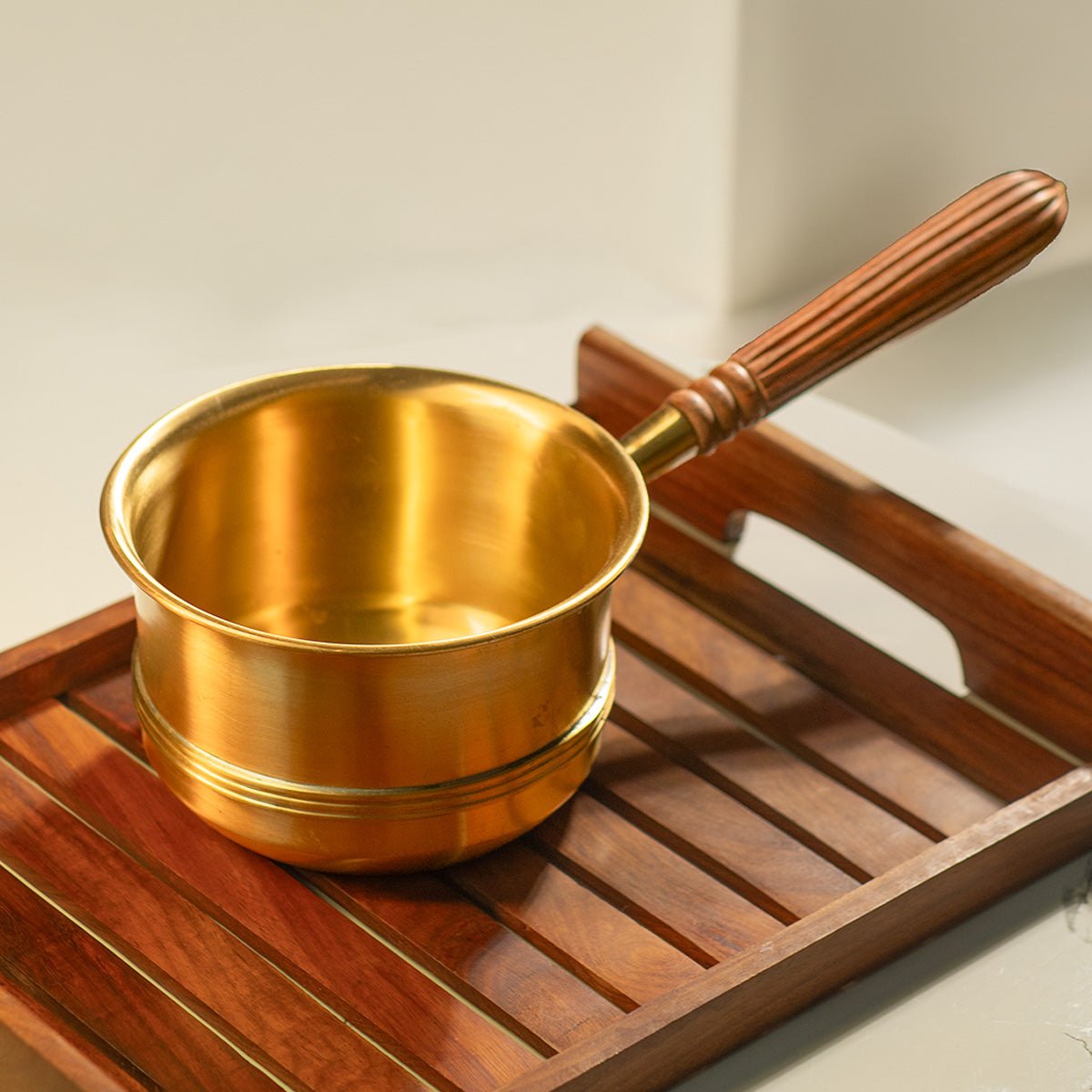 Brass Chai Pan / Sauce Pan | Pan for Tea & Cooking - House of Dhatu