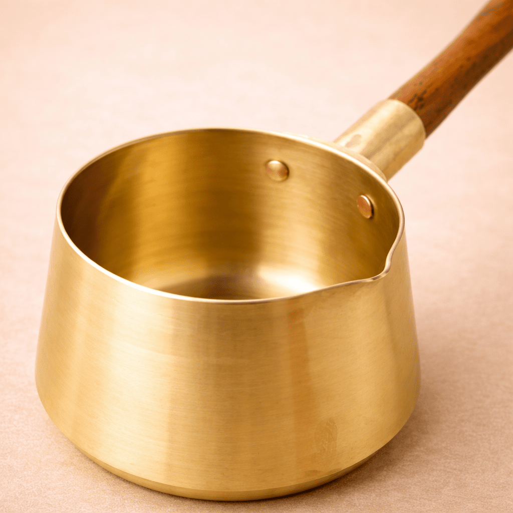 Brass Chai Pan with Kalai - Dhatu