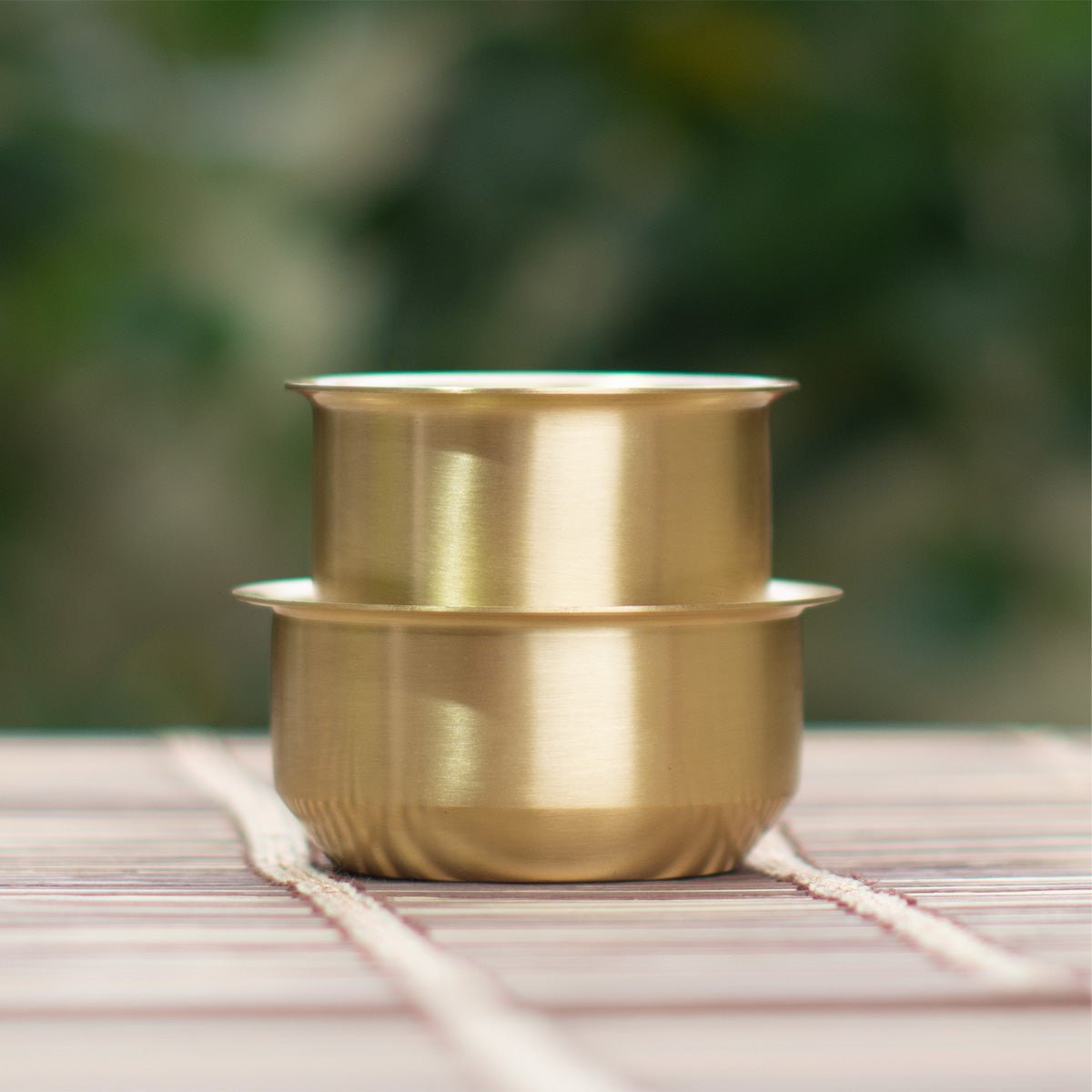 Brass Dabara Set of 1 | Traditional Coffee Tumbler & Saucer - House of Dhatu