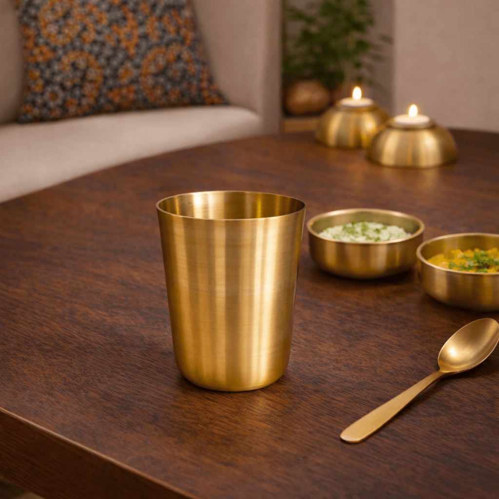 Kansa Glass | Pure Bronze Drinkware for Everyday Wellness - Dhatu