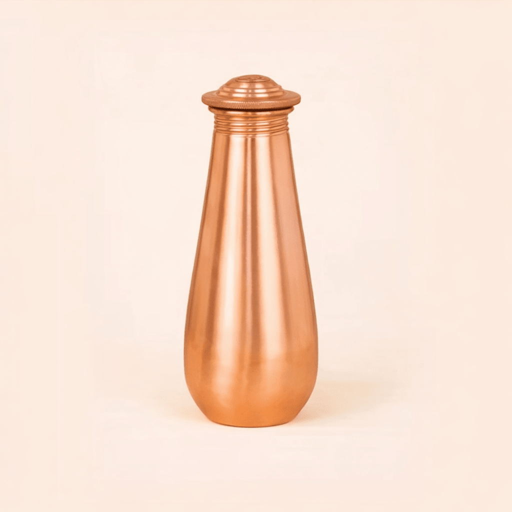 Pure Copper Water Bottle | Handcrafted Ayurvedic Drinkware for Daily Wellness - Dhatu