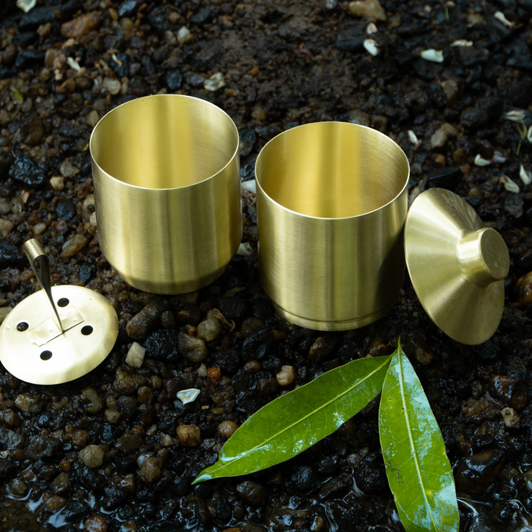 Brass Coffee Maker | Traditional Filter Coffee Brewer