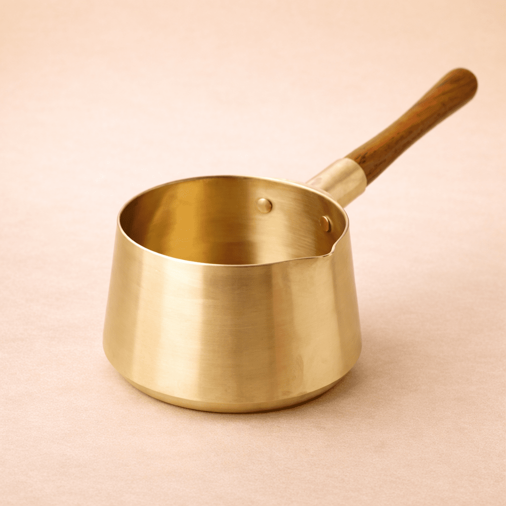 Brass Chai Pan with Kalai - Dhatu