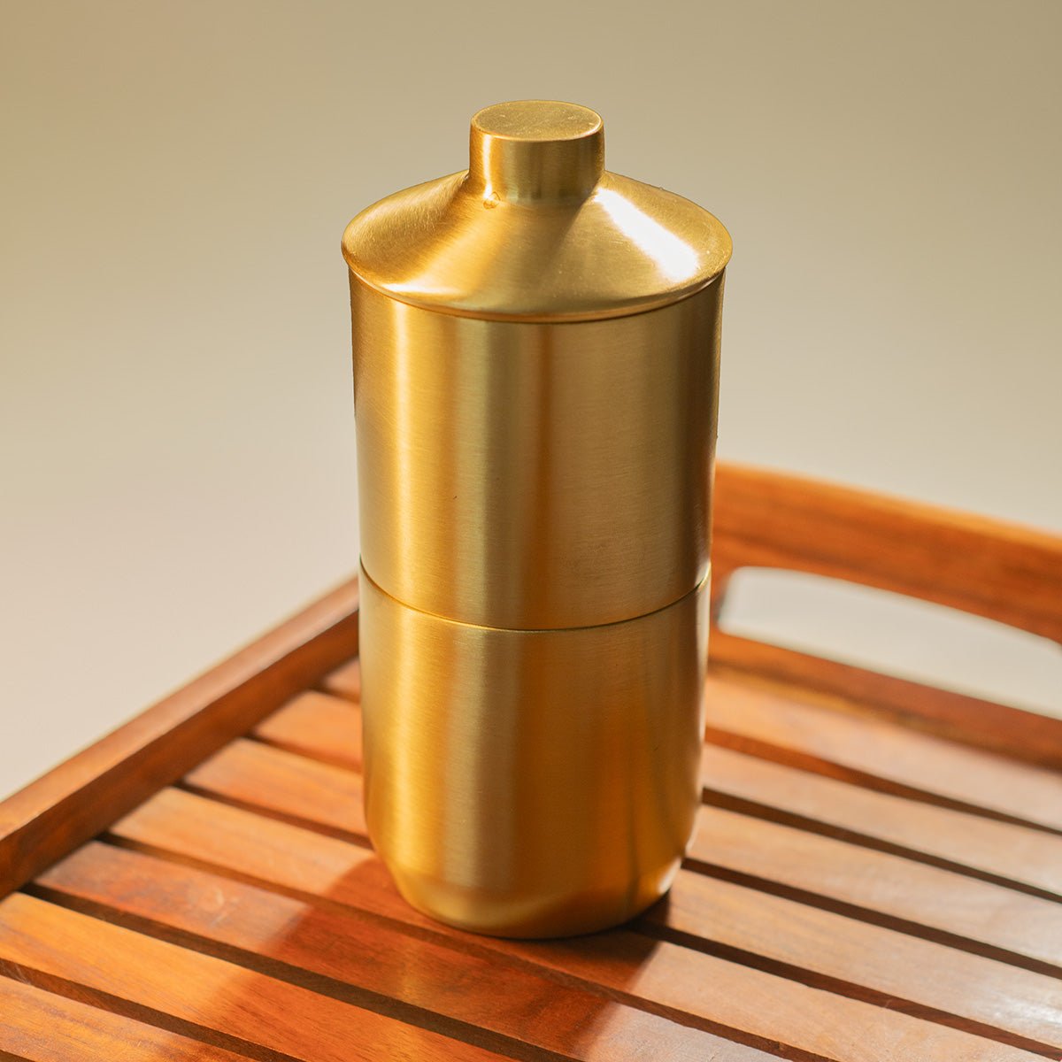Brass Coffee Maker | Traditional Filter Coffee Brewer - House of Dhatu