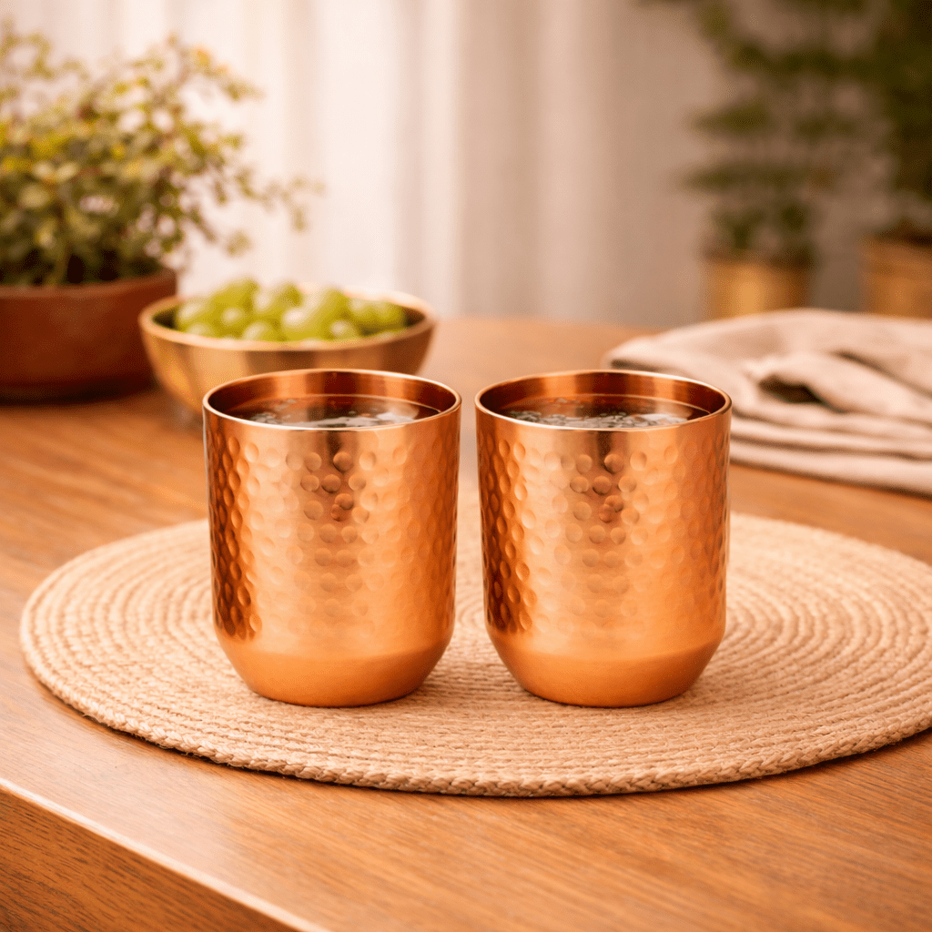 Copper Tumbler | Pure Copper Drinkware for Everyday Hydration - House of Dhatu