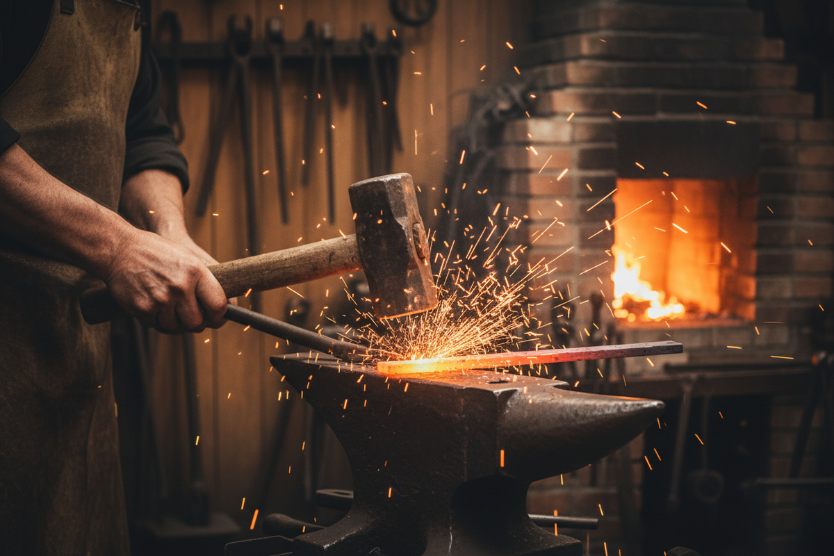 Artisan hands at work