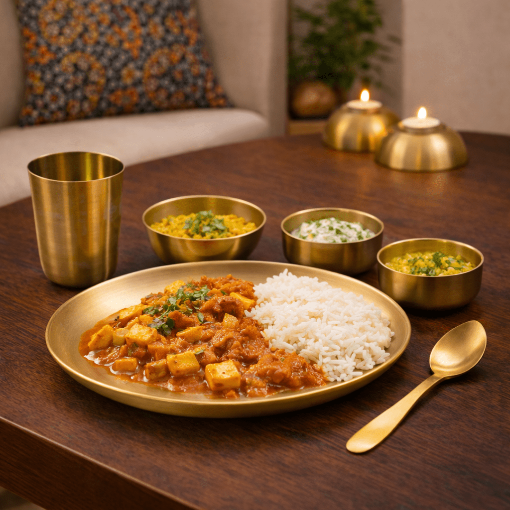 Kansa Dinner Set | Traditional Bronze Dining Set - Dhatu