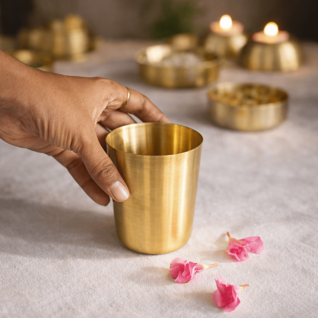 Kansa Glass | Pure Bronze Drinkware for Everyday Wellness - Dhatu